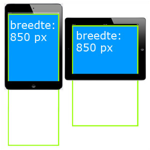 breedte fluid pagina