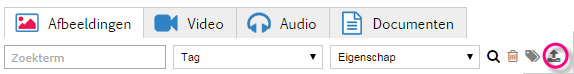 uploaden in mediamanager