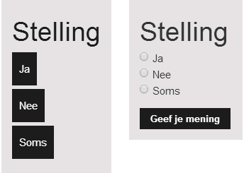 Poll voorbeeld Poll voorbeeld