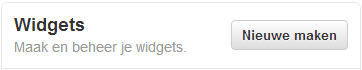 twitter widget beheer