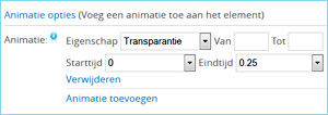 Animatie-opties