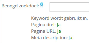 Beoogd zoekdoel