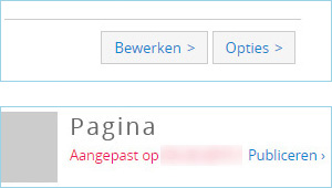 pagina bewerken en publiceren