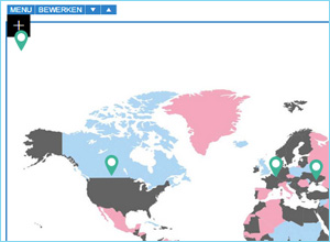 Interactieve kaart