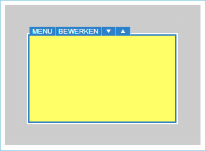 Het menu bewerken